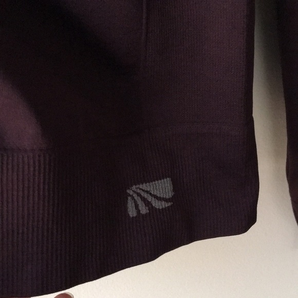 Marika . Size medium. Dark plum zip up - Picture 3 of 6